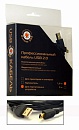 Шнур USB 2.0 Pro Konoos KC-USB2-AM5P-1.8, AM/miniB 5P, 1.8м, черный, позол. разъемы.